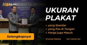Ukuran Plakat Kayu Standar